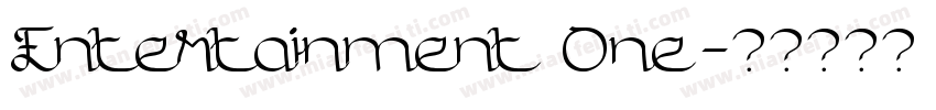 Entertainment One字体转换